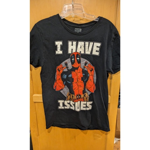 Men's Marvel‎ Spiderman I have Issues T-Shirt Tee Medium Cotton Graphic - Picture 1 of 3